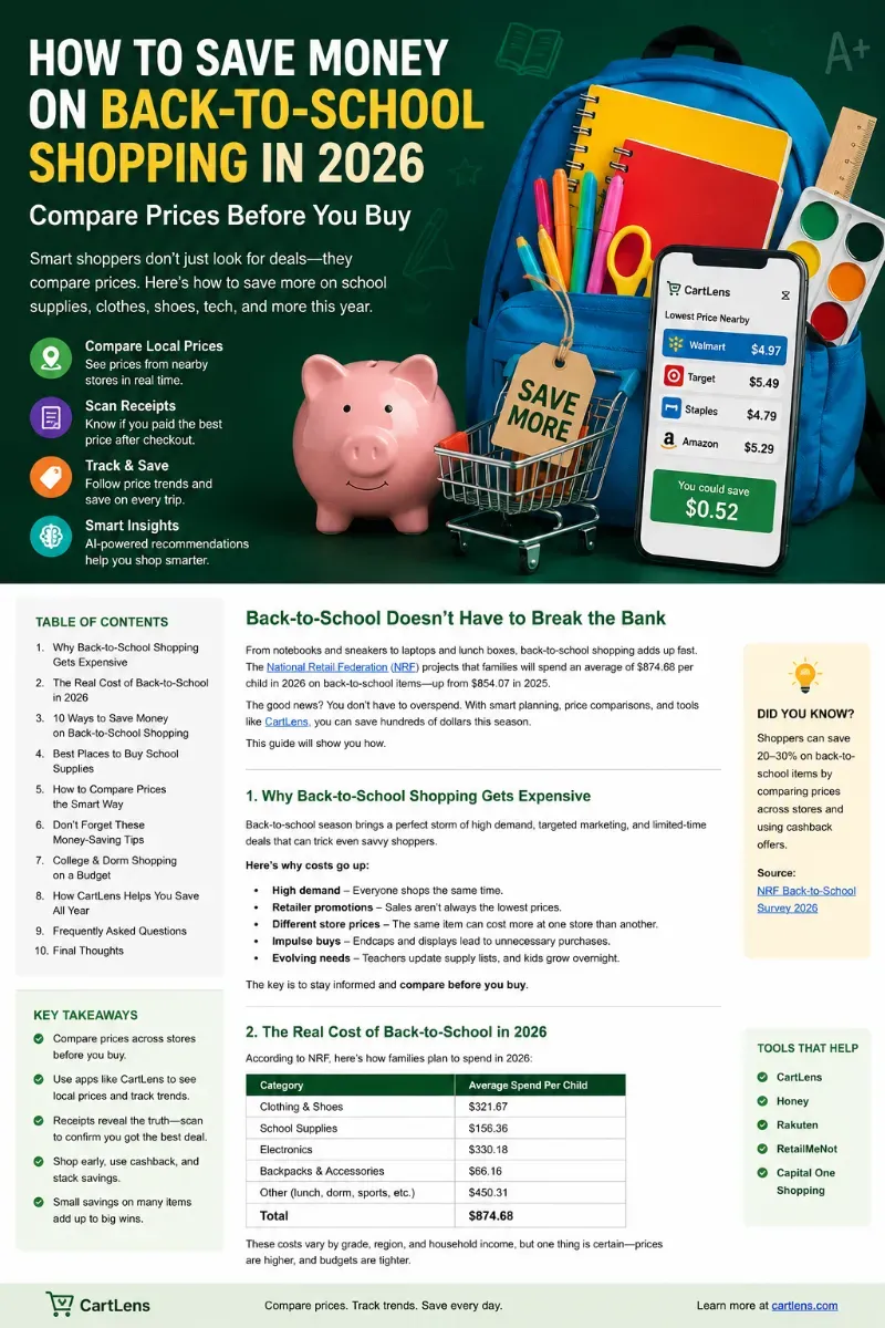 CartLens - How To Save Money On Back To School Shopping Infographic.png